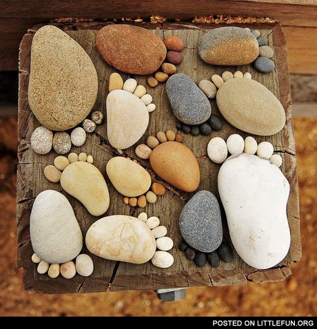 Stone feet