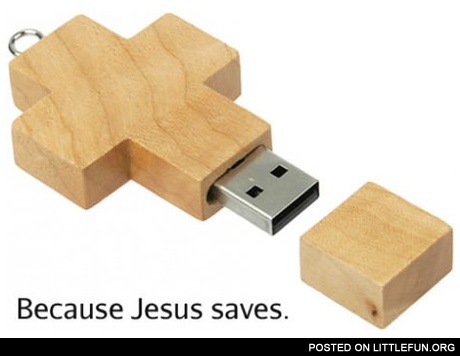 Because Jesus saves