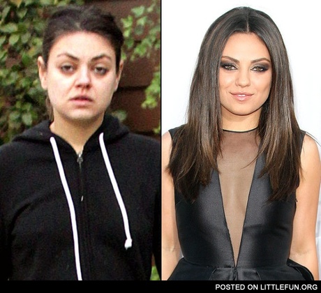 Mila Kunis without makeup