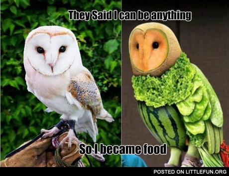 So I became food