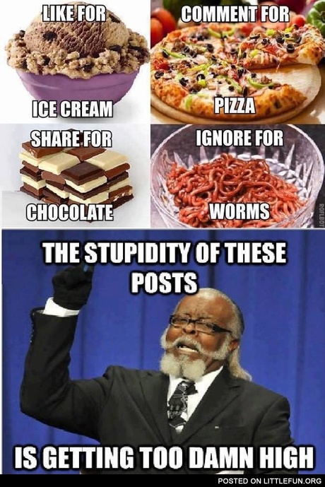 The stupidity of these posts is getting too damn high