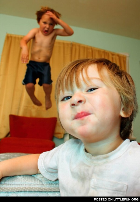 Photobombing kids.