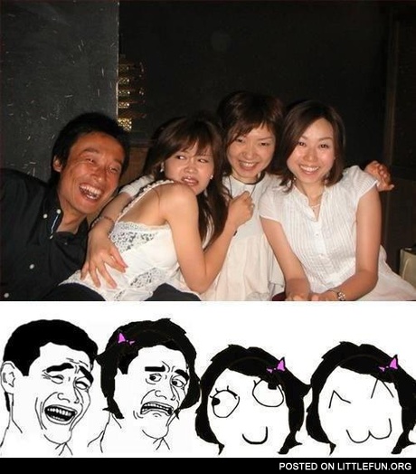 Asian guy photobomb