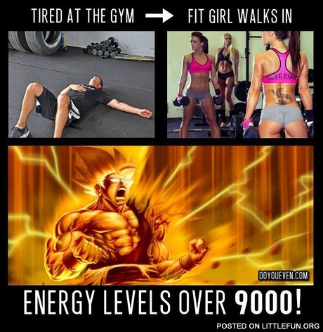 When a fit girl walks in