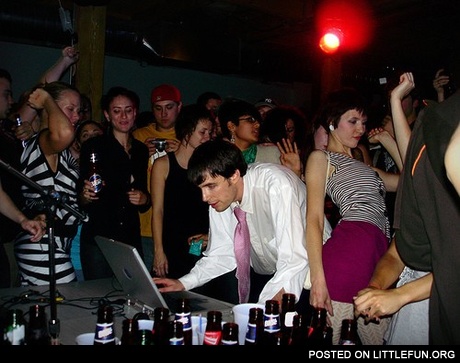 This guy knows how to party