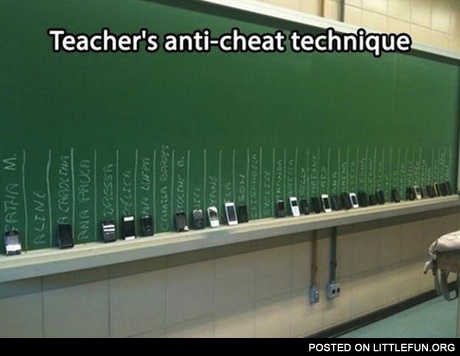 No phone - no cheating