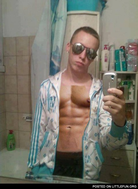 Macho selfie. Seems legit.