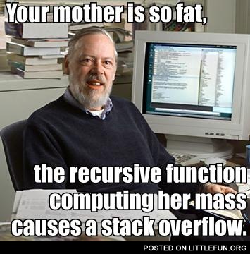 Your mother is so fat