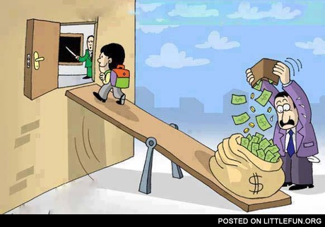 Education requires a lot of money