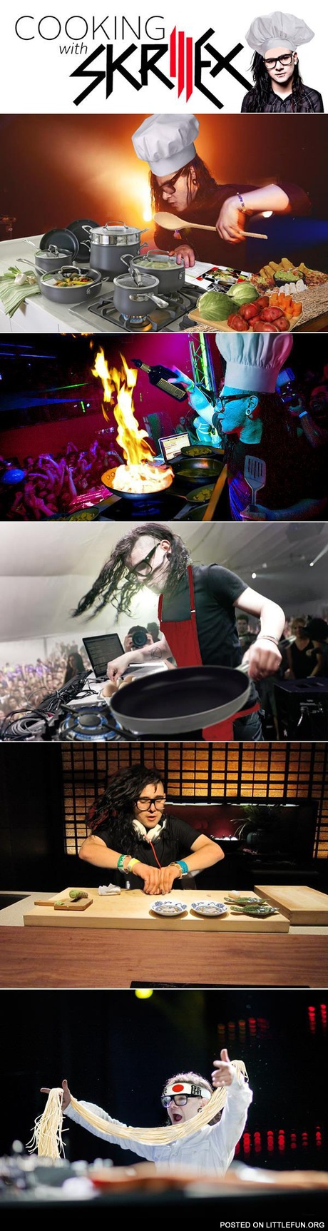 Cooking with Skrillex