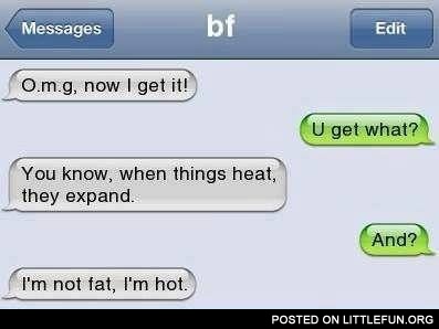 I'm not fat, I'm hot