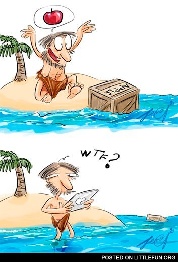 Desert island and iPad