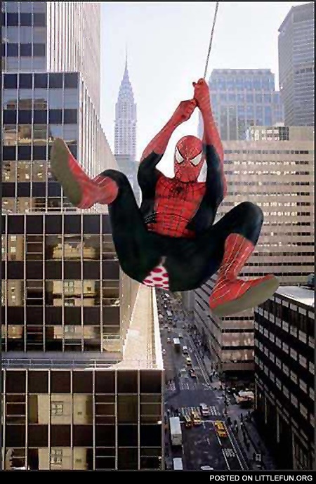 Spiderman and his pants