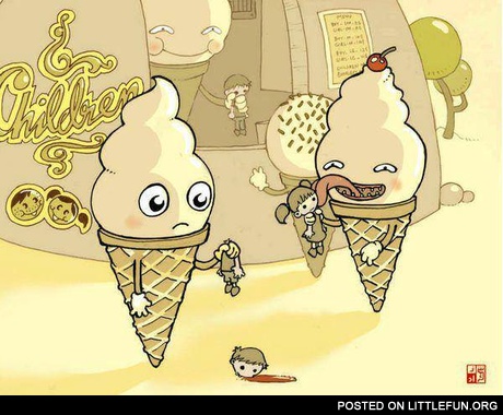 Meanwhile at the parallel Universe. Ice cream.
