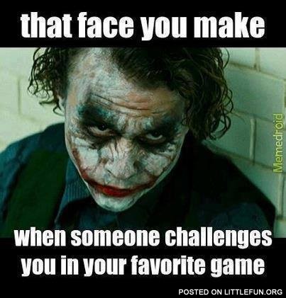 When someone challenges you