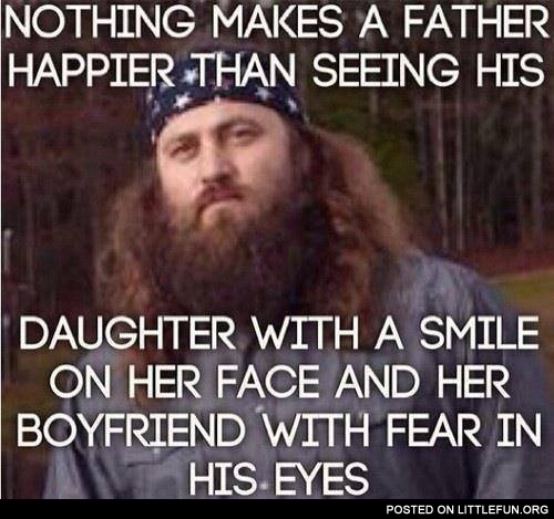 Nothing makes a father happier