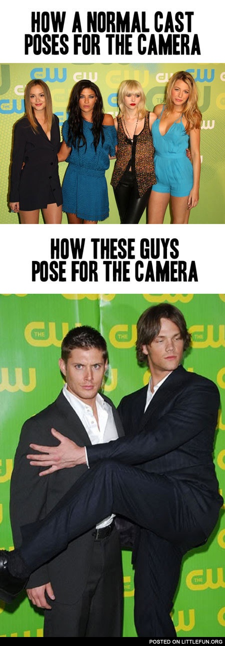 Supernatural brothers posing