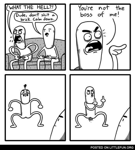 You are not the boss of me