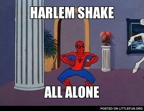 Harlem shake with spider man