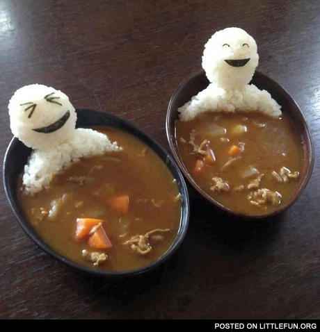 Creative food. Bath.