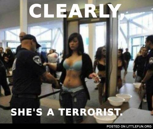 Clearly she is a terrorist