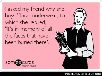 Floral underwear