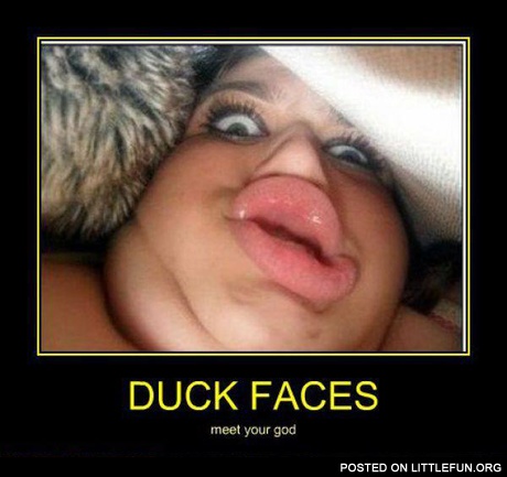 The Queen of duck faces