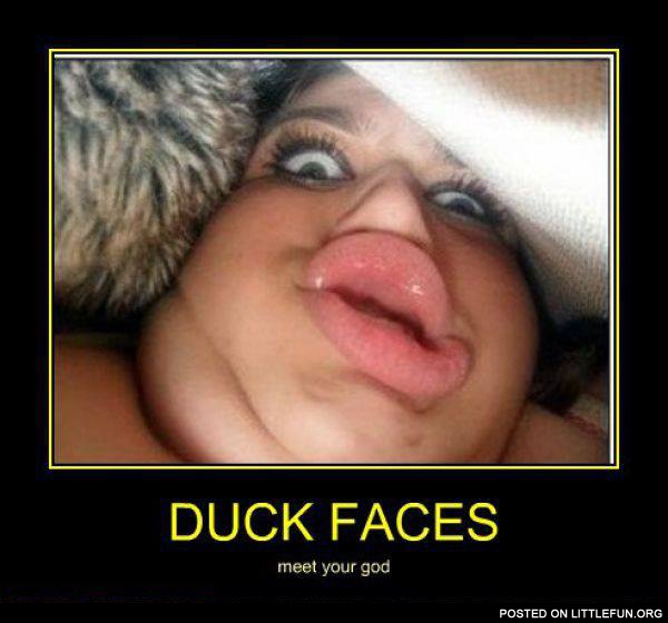 The Queen of duck faces