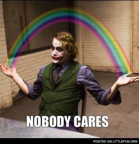 Nobody cares