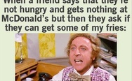 Me, friend, McDonald's