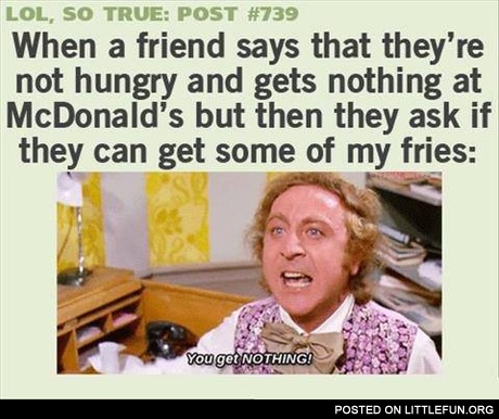 Me, friend, McDonald's