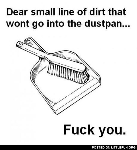 Dustpan problems
