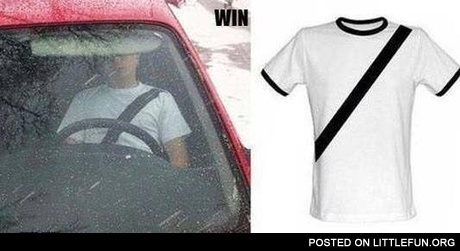 Shirt with belt