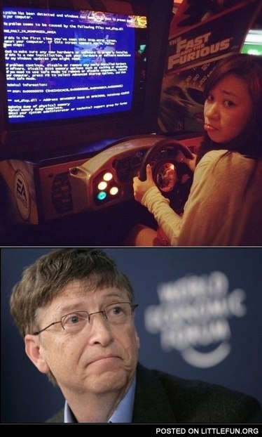 Blue screen of death