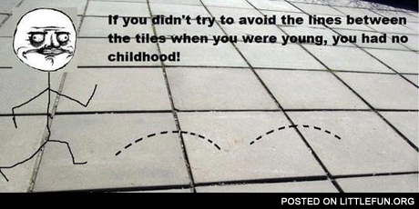 Lines between the tiles