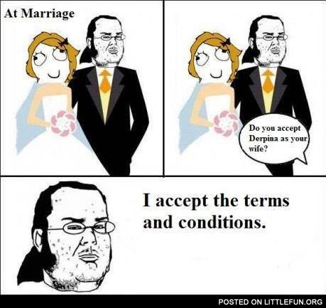 At marriage