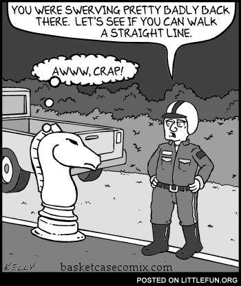 Caught by police
