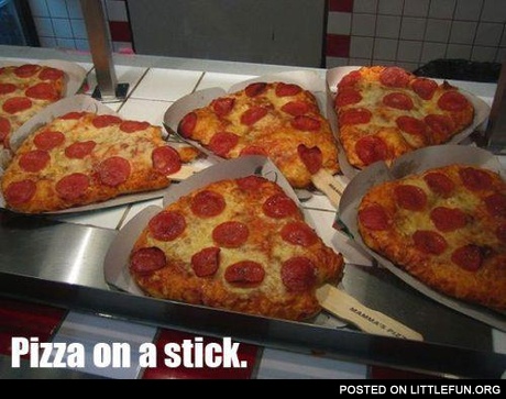 Pizza on a stick