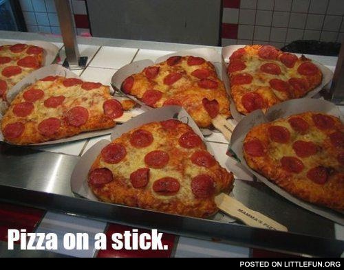 Pizza on a stick