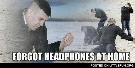 Dramatic Dmitry forgot headphones at home