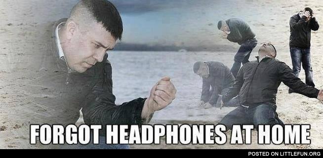 Dramatic Dmitry forgot headphones at home