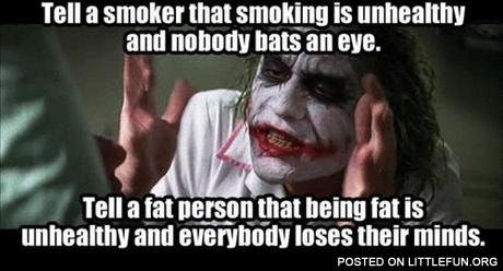 Being fat is unhealthy
