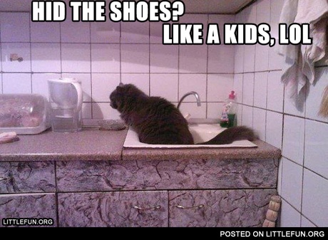 Hid the shoes?
