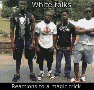 Reactions to a magic trick