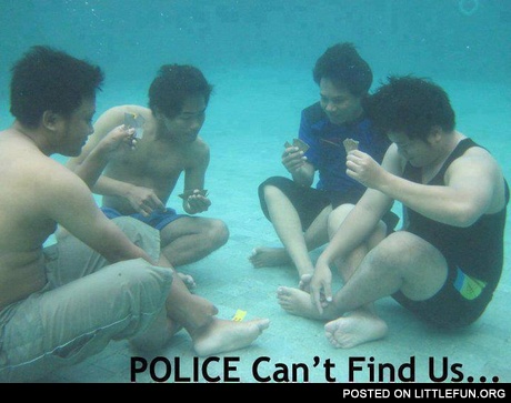 Underwater poker