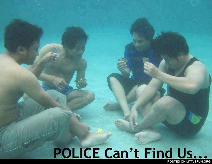 Underwater poker