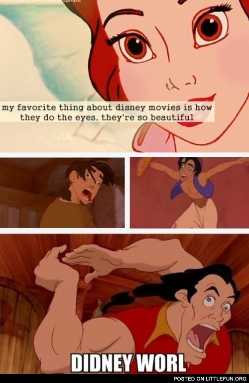 My favorite thing about Disney movies