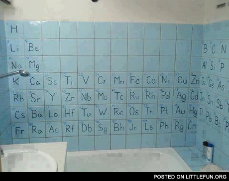Periodic toilet of elements