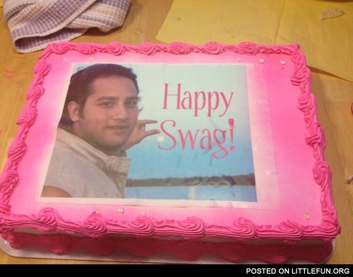 Happy swag cake