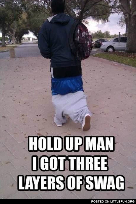 Three layers of swag